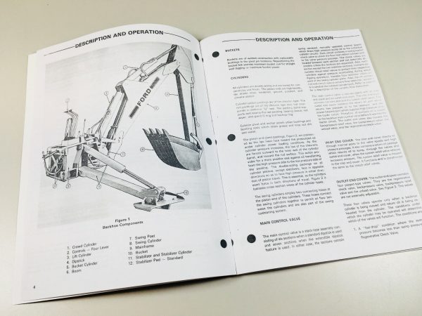 Ford 340A 540A Tractor 745 Loader 765 Backhoe Service 3 Manual Set Shop Repair - Image 10