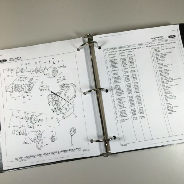 Ford 340B 540B Tractor Loader Backhoes Parts Operators Manual Owners Catalog Set - Image 9