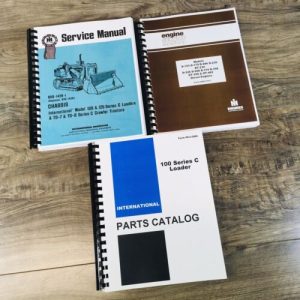 International 100C Crawler Tractor Service Parts Manual Set Catalog Repair Book