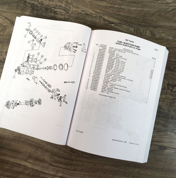 Case IH 585 Tractor Parts Manual Catalog Book Assembly Schematic Exploded Views - Image 4