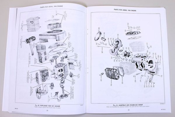 Wisconsin Vh4 Vh4D Engine Service Repair Instruction Operators Parts Manual Book - Image 5