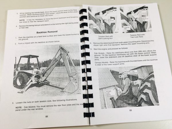 Case 580C Tractor Loader Backhoe Owners Operators Manual Coil Bound - Image 6