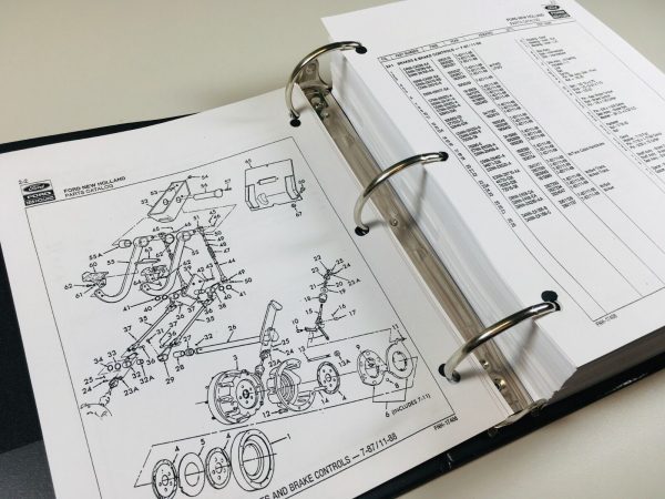 Ford 455D Tractor Loader Backhoe Service Parts Operators Manual Shop Repair Set - Image 8