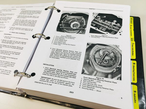 Ford 555 550 Tractor Loader Backhoe Service Parts Manual Repair Overhaul - Image 5