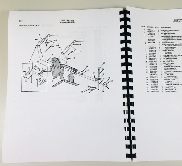 Allis Chalmers D15 Tractor Parts Manual Catalog Assembly Exploded Views Numbers - Image 6