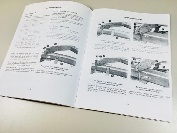 International Ih 720 Moldboard Plow Owners Operators Manual 4 5 6 Furrow Adjust - Image 4