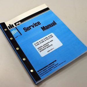 International 125C Series C E 125E Crawler Loader Engine Service Repair Manual