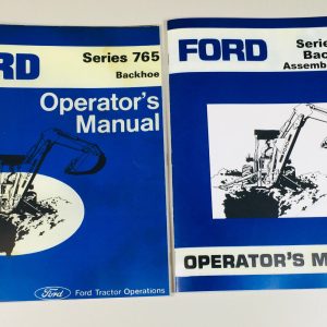 Ford 765 Backhoe Operators Owners Assembly Manual Maintenance