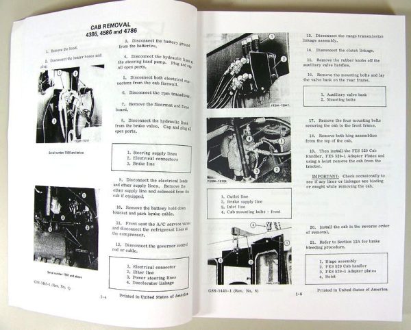 Set International 4366 4386 Tractor Service Manual Shop Repair Ih Workshop Book - Image 3