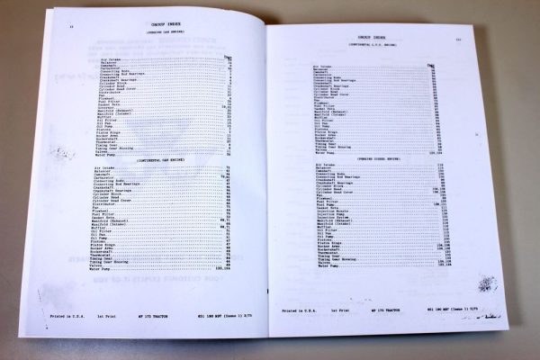 Massey Ferguson Mf 175 Tractor Parts Catalog Manual Exploded Views For Repairs - Image 2