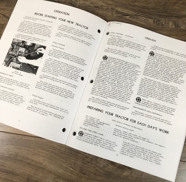 Farmall International 504 Diesel Tractor Service Parts Operators Manual Set D188 - Image 11