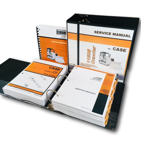 Case 1150B Crawler Service Manual Parts Catalog Operators Owners Repair Shop Set