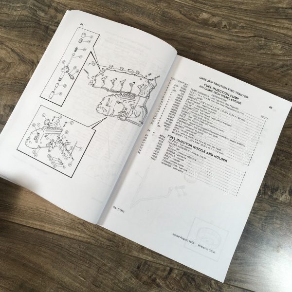 Case 2870 Traction King Tractor Parts Manual Catalog Book Assembly Schematic - Image 10