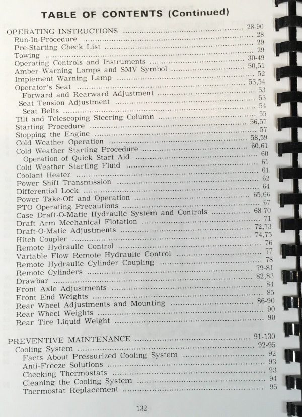 Case 1370 Tractor Operators Manual Parts Catalog Set Owners SN 8727601-After - Image 3