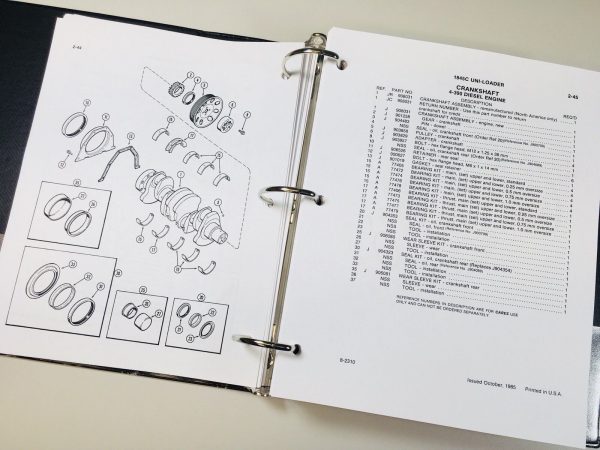 Case 1845C Uni Loader Skid Steer Service Manual Parts Catalog Repair Shop Books - Image 7