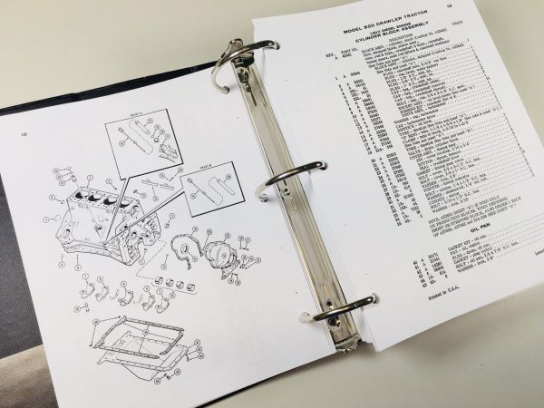 Case 850 Crawler Dozer Loader Service Manual Set Parts S/N Prior To 7073469 - Image 10