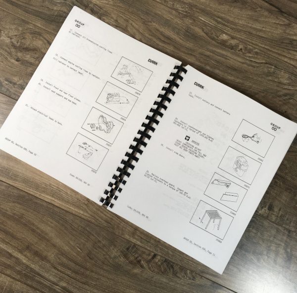 Clark C500 (Y) 685 (D) Forklift Service Manual Repair Technical Workshop Oh539 - Image 3