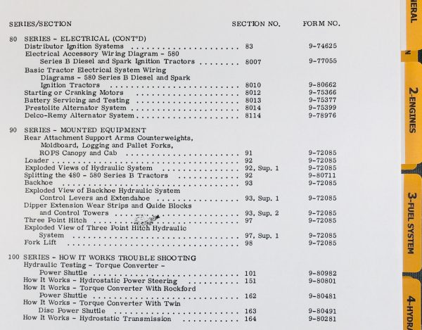 Case 580B 580Ck B Shuttle Tractor Loader Backhoe Service Parts Operators Manual - Image 4