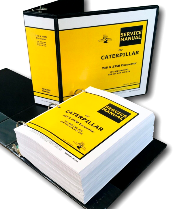 Service Manual For Caterpillar 235 235B Excavator 1FC 4ED 7WC 9PC 32K 62X 64R