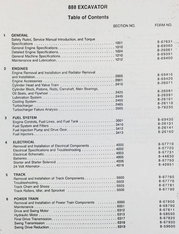 Case 888 Crawler Excavator Service Repair Manual Technical Shop Book Overhaul - Image 2