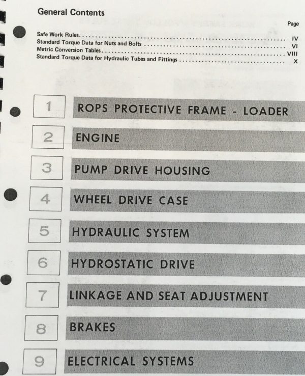 International 4140 4150 Compact Skid Steer Loader Service Manual Set Repair Shop - Image 4