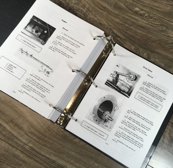 International 1440 1460 1480 Combine Service Manual Set Repair Shop Book - Image 8
