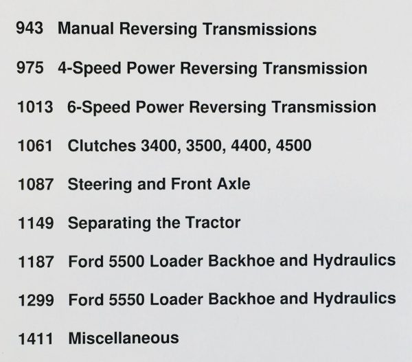 Ford 3400 3500 4400 4500 5500 5550 Tractor Loader Backhoe Service Manual Set - Image 2