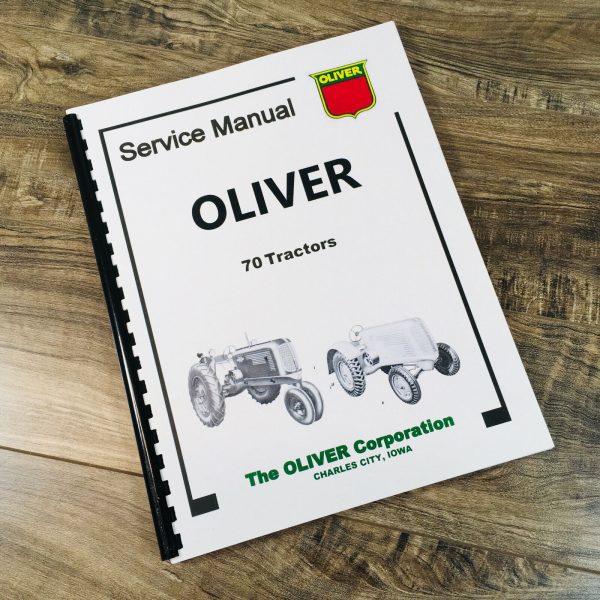 Oliver 70 Tractor Service Manual Repair Shop Technical Workshop Book Overhaul