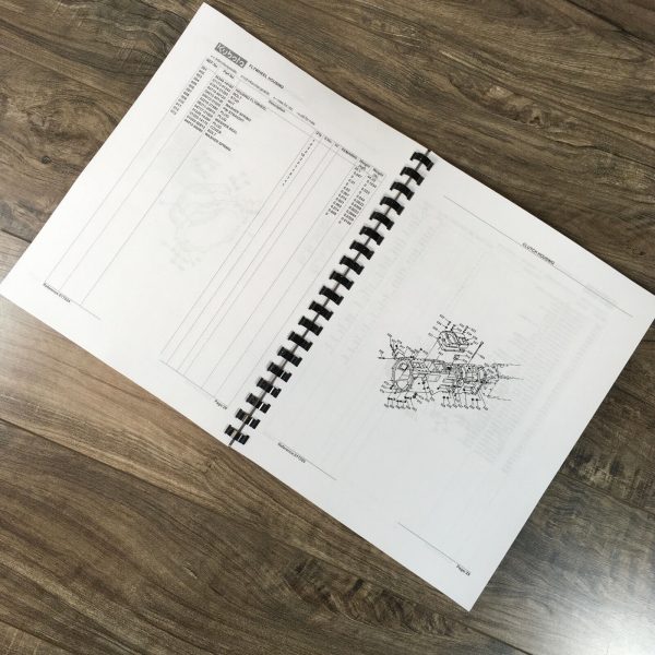 Kubota L305 L305Dt Tractor Parts Manual Catalog Exploded View Numbers Assembly - Image 7