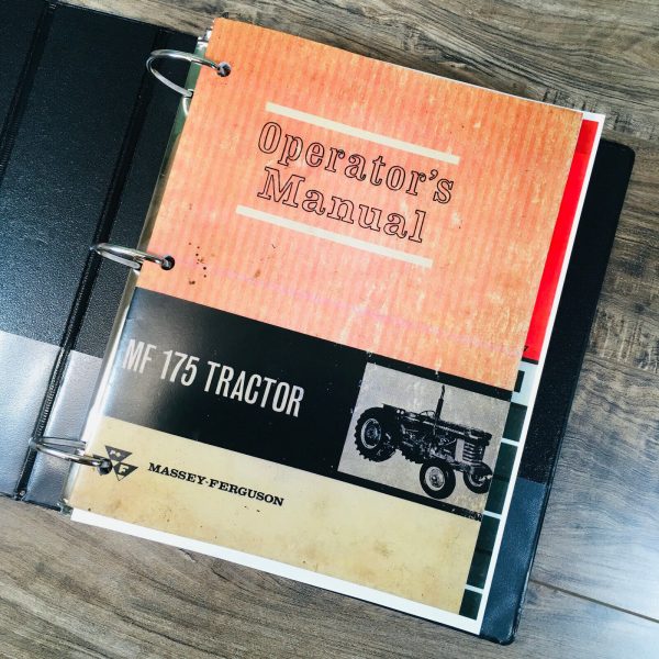 Massey Ferguson Mf 175 Tractor Service Parts Operators Manual Repair Shop Set - Image 11