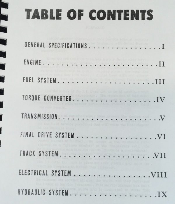 Case 1000 Terratrac Crawler Tractor Service Manual Parts Catalog Repair Shop Set - Image 2