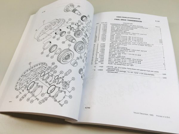 Case 1080B Crawler Excavator Parts Catalog Operators Manual Set Owners Assembly - Image 11