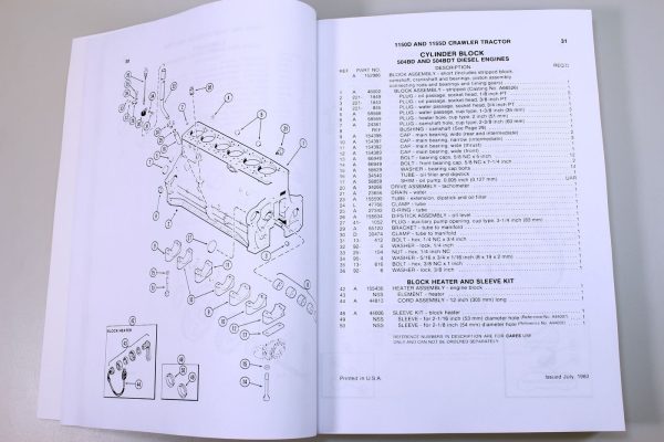 Case 1150D 1155D Crawler Dozer Loader Service Manual Parts Catalog Shop Book - Image 11