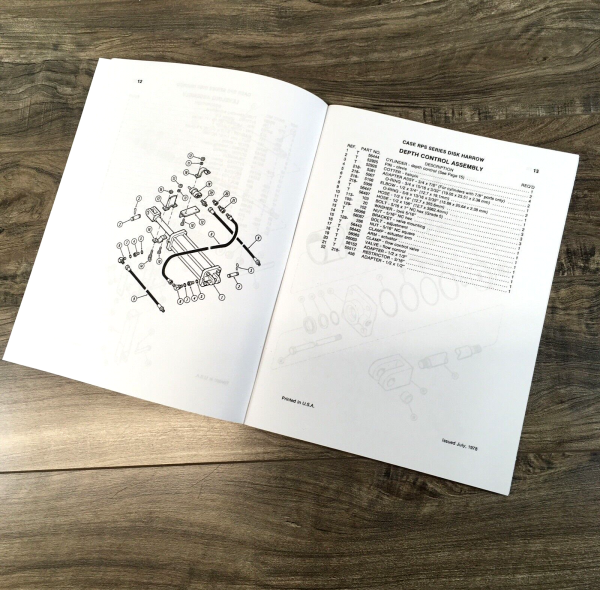 Case RPS Series Disk Harrow Parts Manual Catalog Book Assembly Schematic - Image 3