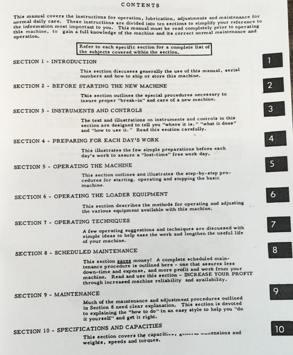 International 175C Crawler Loader Tractor Parts Operators Manual 175 Series C - Image 4