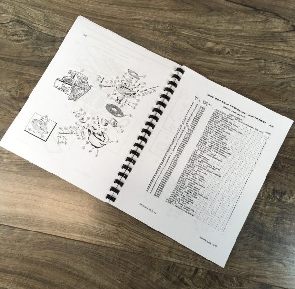 Case 950 Self Propelled Windrower Parts Manual Catalog Assembly SN 8292501-After - Image 6