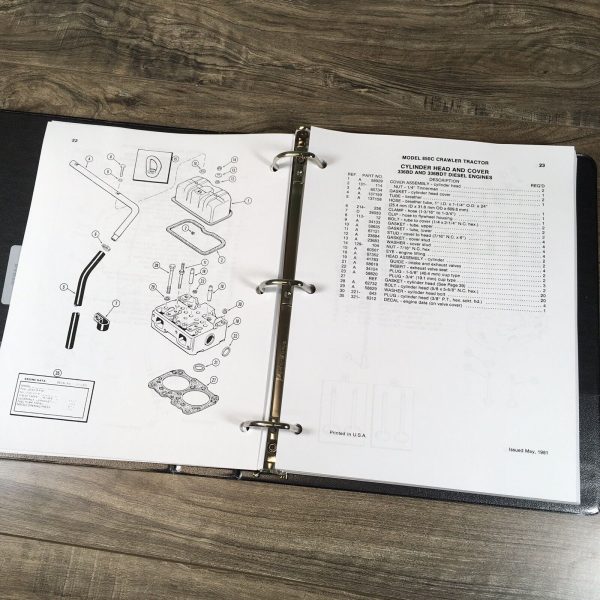 Case 850C Crawler Dozer Loader Service Manual Parts Catalog Repair Shop Book Set - Image 11