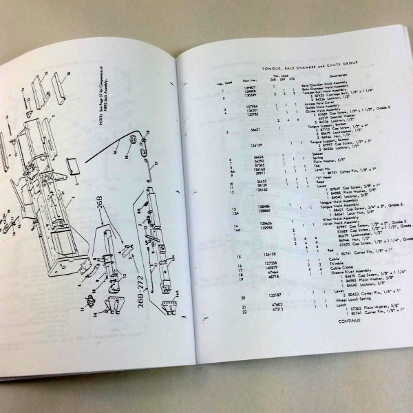 New Holland 268 269 P.T.O 272 Engine Twine Wire Tie Balers Parts Manual Catalog - Image 5