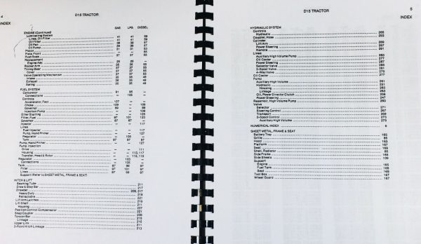 Allis Chalmers D15 Tractor Parts Manual Catalog Assembly Exploded Views Numbers - Image 3