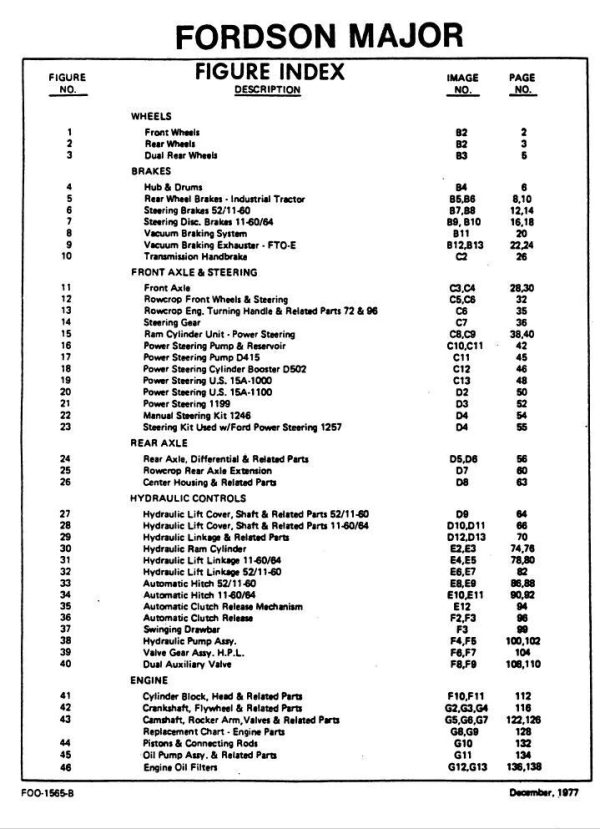 Ford Fordson Super Major Tractor Parts Operators Manual Set Book Catalog Owners - Image 4