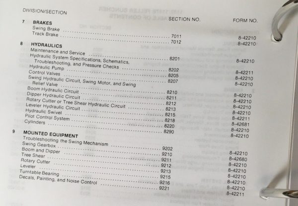 Case 1187 Feller Buncher logger Crawler Service Manual Parts Catalog Repair Set - Image 4