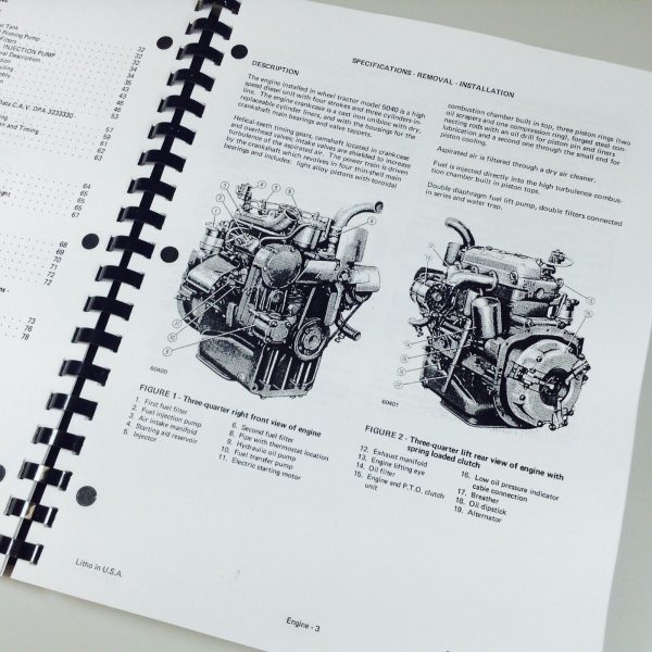 Allis Chalmers 5040 Diesel Tractor Service Repair Manual Technical Shop Book - Image 5