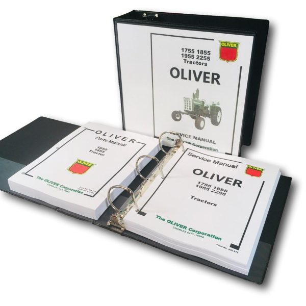 Oliver 1855 Tractor Service Parts Manual Set Repair Workshop Shop Catalog Book