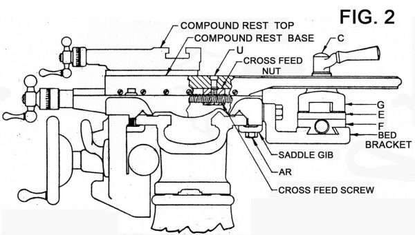 Installer Manual Fits South Bend Lathe #133 Taper Attachment on 9" 1949 Printed - Image 4