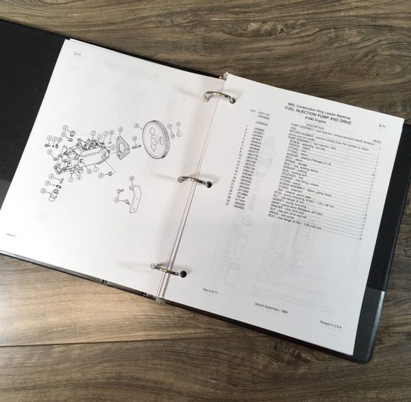 Case 680L Backhoe Loader Parts Catalog Operators Manual Owners Book Set - Image 7