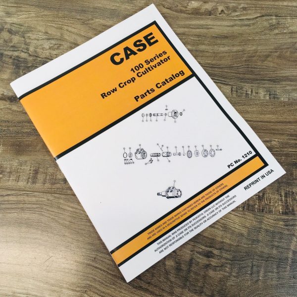 Case 100 Series 140 160 144 166 Row Crop Cultivator Parts Manual Catalog Book