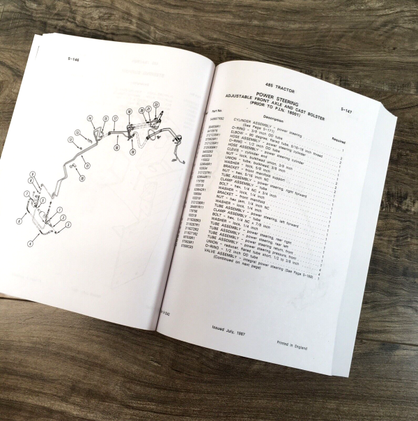 Case IH 485 Tractor Parts Manual Catalog Book Assembly Schematic Exploded Views - Image 6