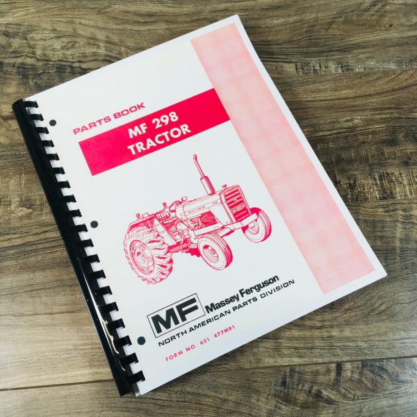 Massey Ferguson 298 Tractor Parts Manual Catalog Book Assembly Schematics