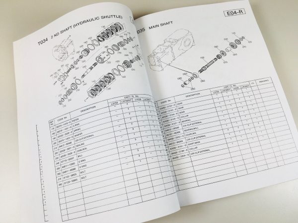 Kubota L3750 L4150 Tractor Parts Assembly Manual Catalog Exploded Views Numbers - Image 3