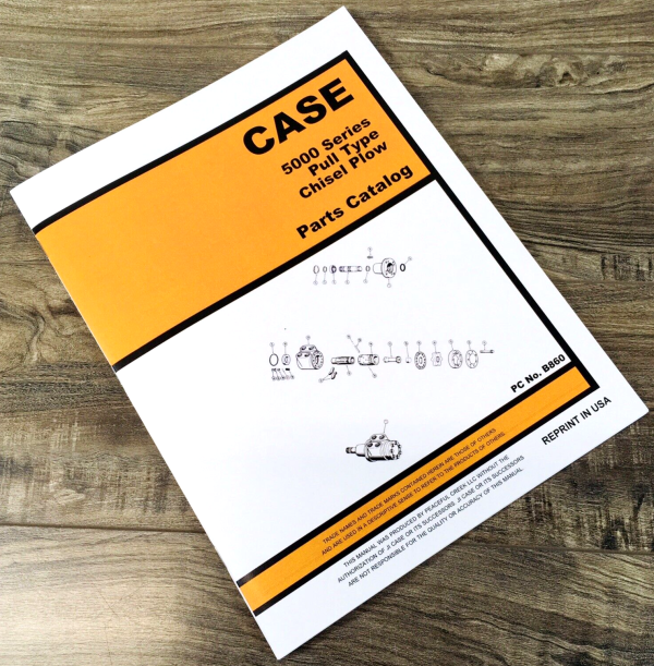 Case 5000 Series 5208 5308 5210 5310 5214 5314Pull Type Chisel Plow Parts Manual